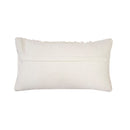 alt="Back view of an ivory rectangular cushion"