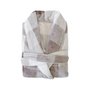 Bambury Charlie Ultraplush Robe folded neatly to show the plush texture and soft nougat tones