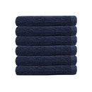 alt="Navy blue plain face washer"
