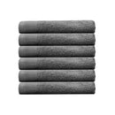 alt="Six beautiful, soft grey cotton face washers"
