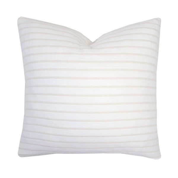 alt="Striped white and natural cushion"