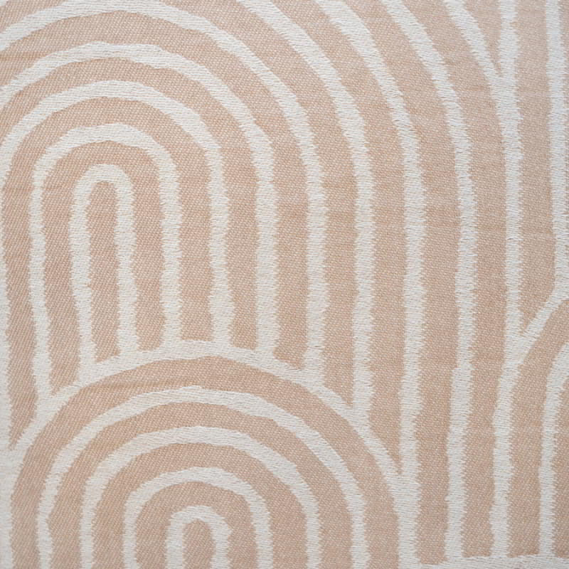 A detailed view of the brown quilt cover set, enhancing the cosy atmosphere of a beautifully decorated bedroom.