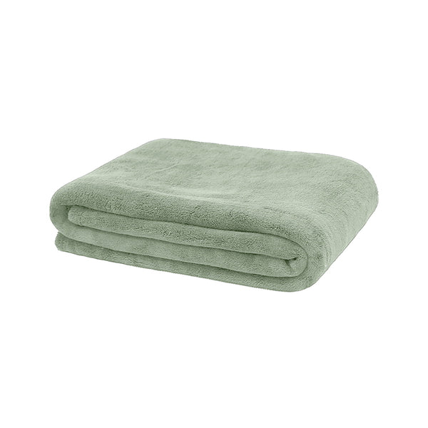Soft and snuggly large plush throw, 100% polyester, ideal for adding warmth on a bed or couch, durable and comfortable.