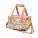 A floral print Sadie small cooler bag with handles, designed for stylish and practical food and drink storage on the go.