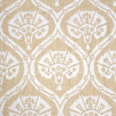 alt="Close-up view of a large sized towel features a contemporary design, with a velour finish on one side and natural fringing along the ends"