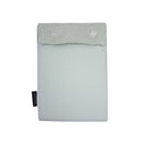 alt="A calming green tones european pillowcase featuring a subtle textural leaf pattern in a packaging"