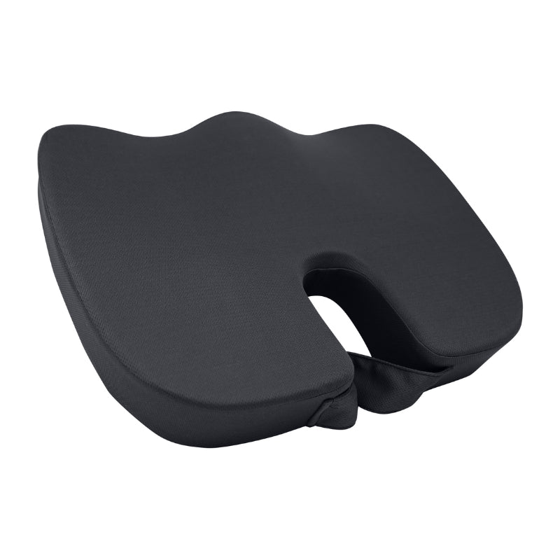 A memory foam seat support pillow, representing the Bas Phillips Airflex Pillow's tailored support for enhanced seating comfort.