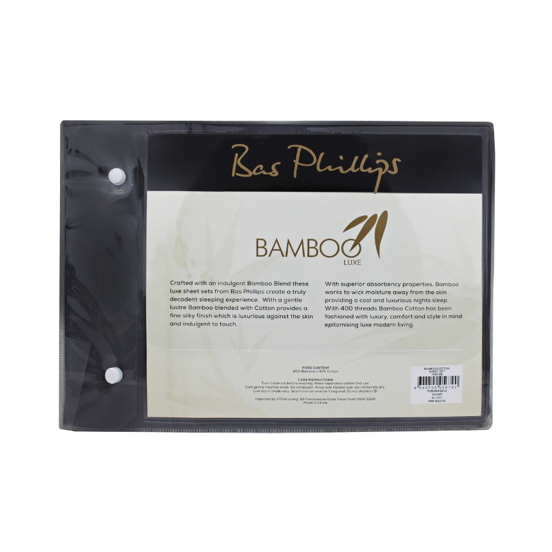 alt="Back packaging details of a charcoal bamboo cotton sheet set"