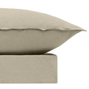 alt="Timeless elegance quilt cover set in a light brown colour scheme for your cosy bedroom along with the pillowcases"