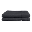 alt="Side details of 2 pack coal Face Washer featuring its wonderfully soft velvety texture, softness, and high quality cotton."