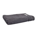 alt="A neatly folded graphite bath sheet showcasing its premium-quality egyptian cotton and luxurious design"