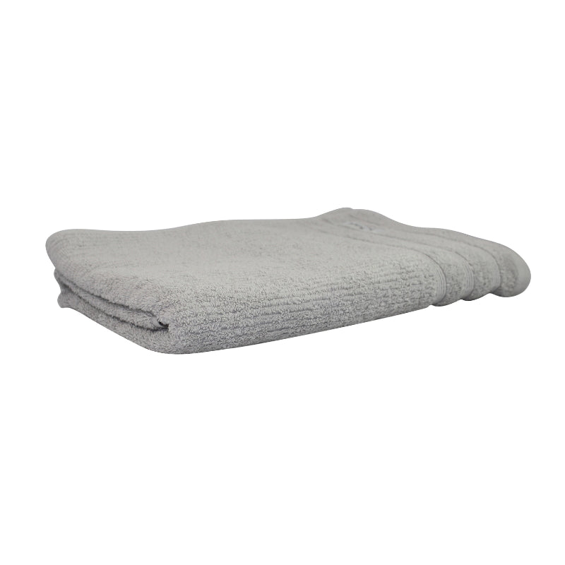  alt="A photo of a neatly folded pebble bath sheet showcasing its premium-quality egyptian cotton and luxurious design"
