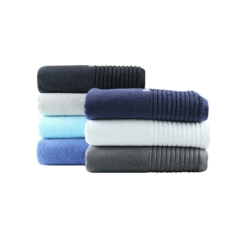 alt="Hayman bath towels in six elegant colour variations"