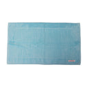  alt="A full photo details of ocean hayman bath mat showcasing its premium quality zero twist cotton and inviting softness"