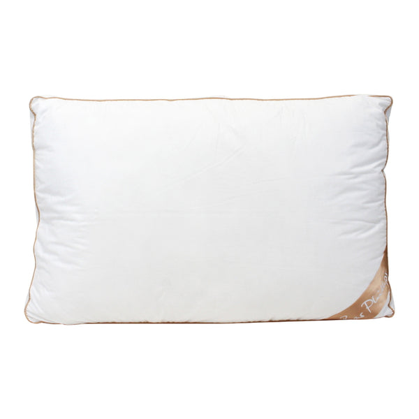 A luxurious pillow features with the oversized gusset with gold piping.