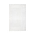 alt="Full details of white modena microfibre bath mat featuring its soft intricate design"