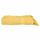  alt="A neatly rolled sunshine Torquay Towel showcasing its luxurious details and premium-quality cotton"