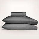 Luxurious Ddecor Home 1500 Thread Count Granite Fitted Sheet and Pillowcase Set, combining cotton and polyester for comfort and easy care.