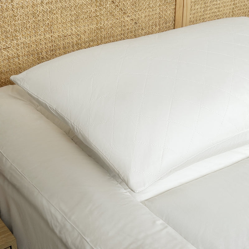 Sienna Living Bamboo Quilted Pillow Protector 2 Pack
