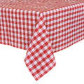 alt=" side profile of a red and white patterned fabric with folded edges" 