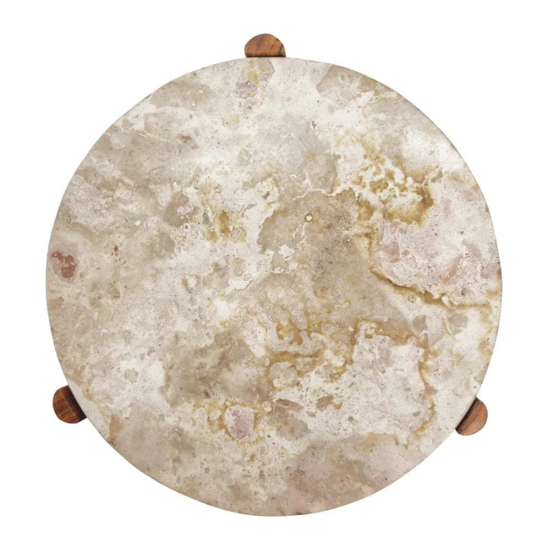 alt="Front details of Serving Plate featuring its own unique marble pattern."