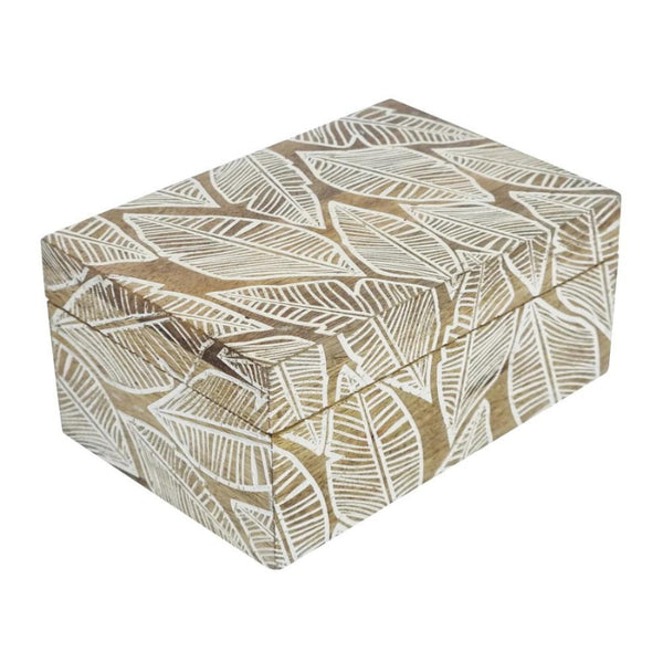 J. Elliot Maya Natural Rectangle Trinket Box