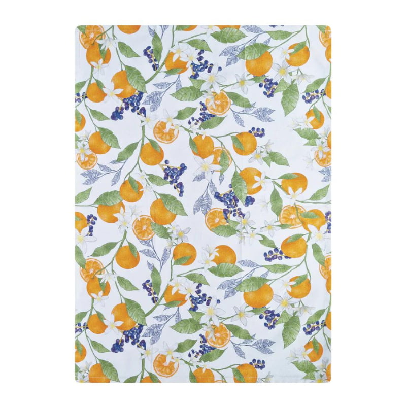 J.Elliot Orange White Multi Tea Towel 3 Pack