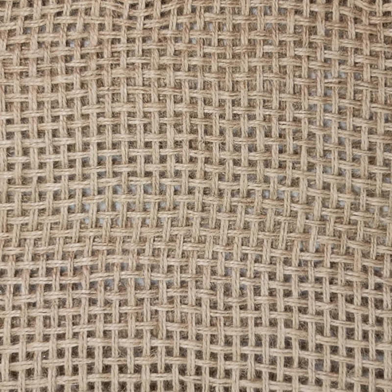  alt="Close-up look of a Rowan Jute Natural Runner with loose weave, textured design, and eco-friendly jute material."