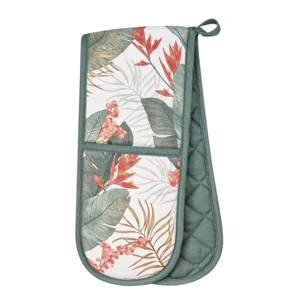 alt="Exclusive hand-drawn tropical bird and lush foliage design on high-quality materials."