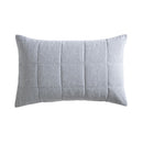 Neatly styled with soft grey jersey fabric pillowcases