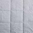 Close-up of box quilting detail on the jersey quilt cover