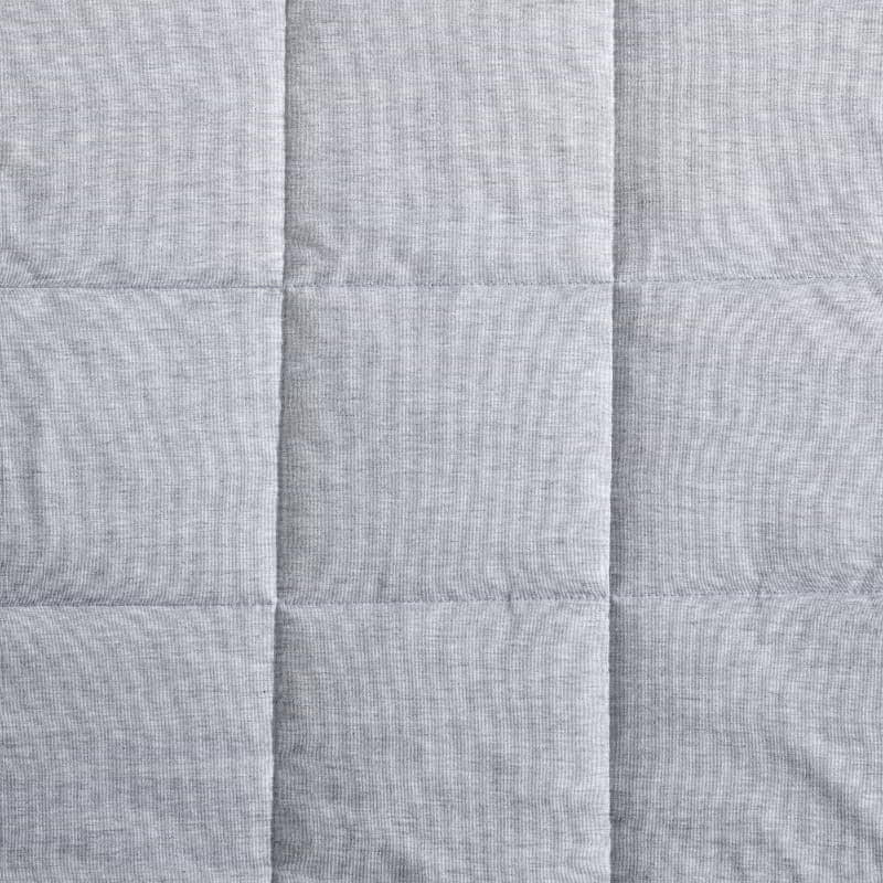 Close-up of box quilting detail on the jersey quilt cover
