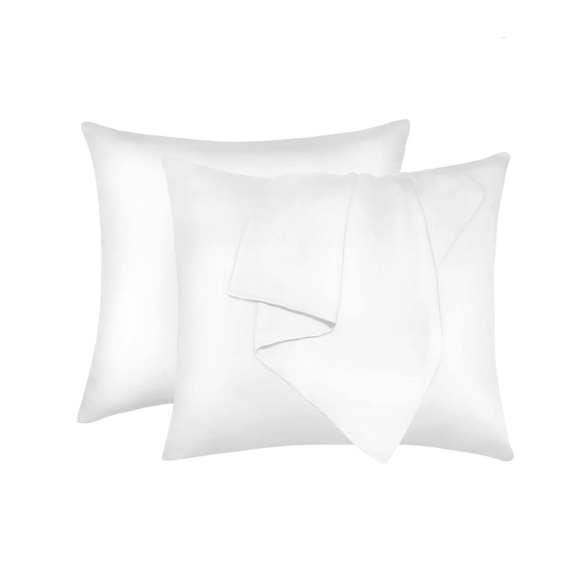 alt="Hypoallergenic white european pillowcases crafted from premium bamboo fibres, these pillowcases offer unparalleled softness"