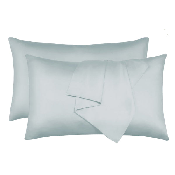 alt="Hypoallergenic king sage pillowcases crafted from premium bamboo fibres, these pillowcases offer unparalleled softness"