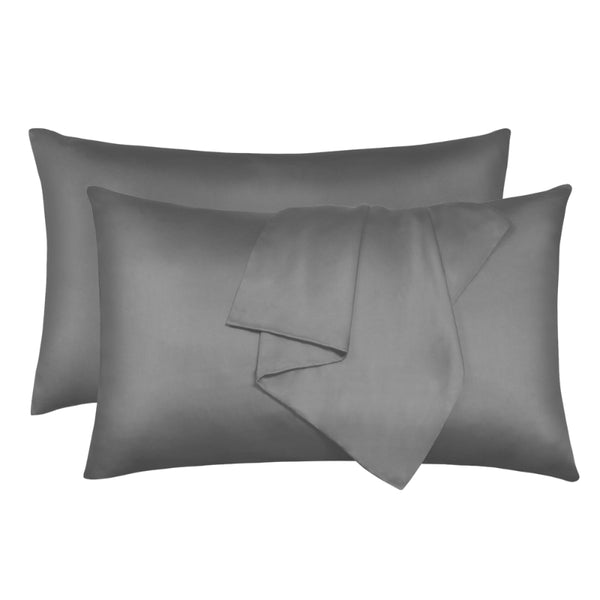 alt="Hypoallergenic king charcoal pillowcases crafted from premium bamboo fibres, these pillowcases offer unparalleled softness"