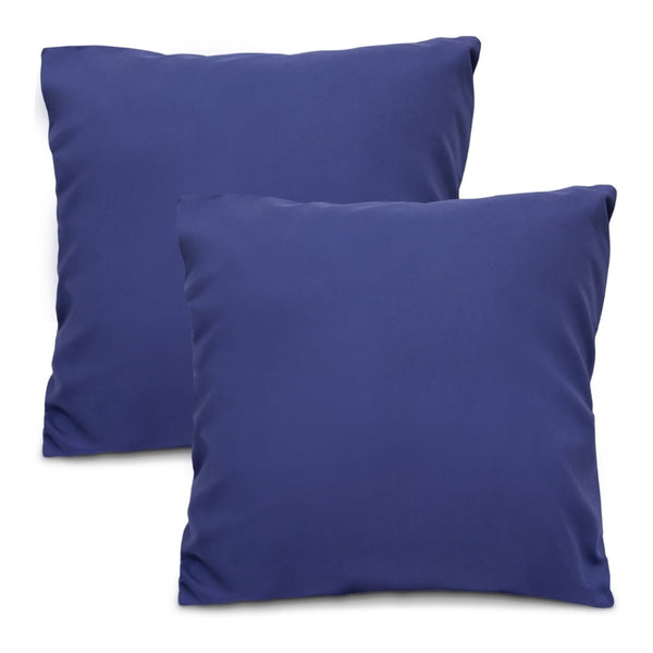 alt="Hypoallergenic and naturally anti bacterial navy european pillowcase crafted from a soft 100% polyester"