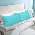 alt="Hypoallergenic and naturally anti bacterial teal king pillowcase crafted from a soft 100% polyester"