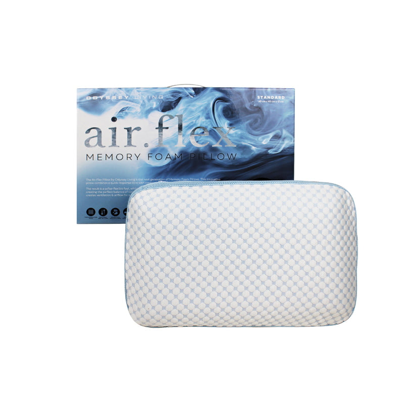alt="A memory foam pillow creating the perfect balance of comfort and support along with the nice packaging"