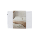 Front packaging details of the Odyssey Living Bamboo Blend White Quilt Cover Set, offering comfort and elegance for your bed.