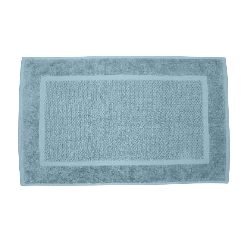 alt="Spa blue bondi zero twist hand towel, a vision of purity and softness for a luxurious touch"