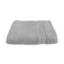 alt="An elegantly folded premium silver oasis hand towel, showcasing its minimal and soft details"