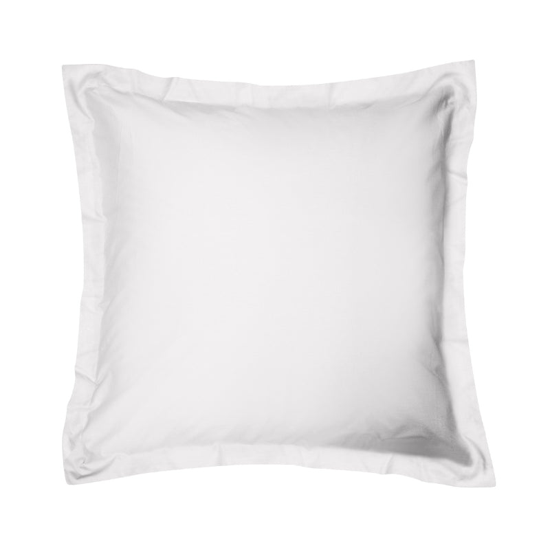 alt="Full details of Breathe Cotton White European Pillowcase luxurious elegance and comfort"