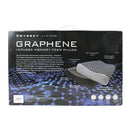 Back details of a nice packaging of grey memory foam pillow creates a thermal conductive pathway.