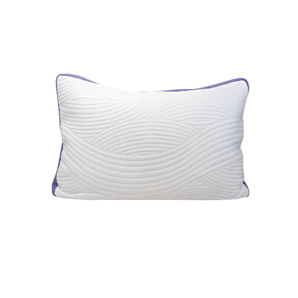 Lavender infused memory foam pillow providing customised support and a soothing scent for a fantastic night's sleep.