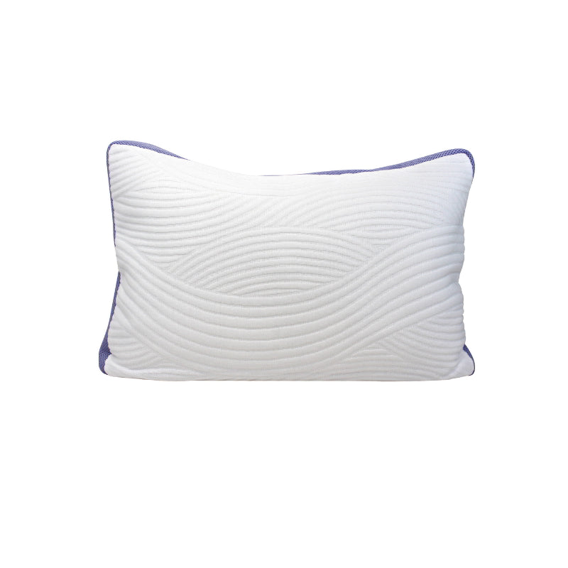 Lavender infused memory foam pillow providing customised support and a soothing scent for a fantastic night's sleep.