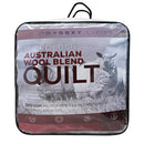 Front details of a nice package of luxurious quilt provides cosy warmth all year round.