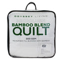 Back details of a nice package of a Bamboo fibre quilts are absorbent, breathable and naturally hypoallergenic.