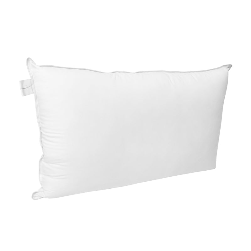 alt="Front details of a soft microlush bamboo blend standard pillow"