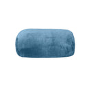 Luxurious storm blue mink-touch blanket featuring a minimalist design and a soft, velvety texture for cosy warmth.