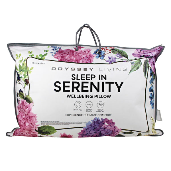 Back details of a nice package of the luxurious standard pillow experiences an ultimate comfort.